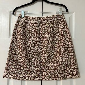 RIXO Chocolate Daisy Skirt